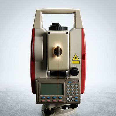 Leica TS03 Total Station with 1G Mass Data Storage, ±3 Arc Minutes Accuracy, and IP66 Dust and Water Resistance